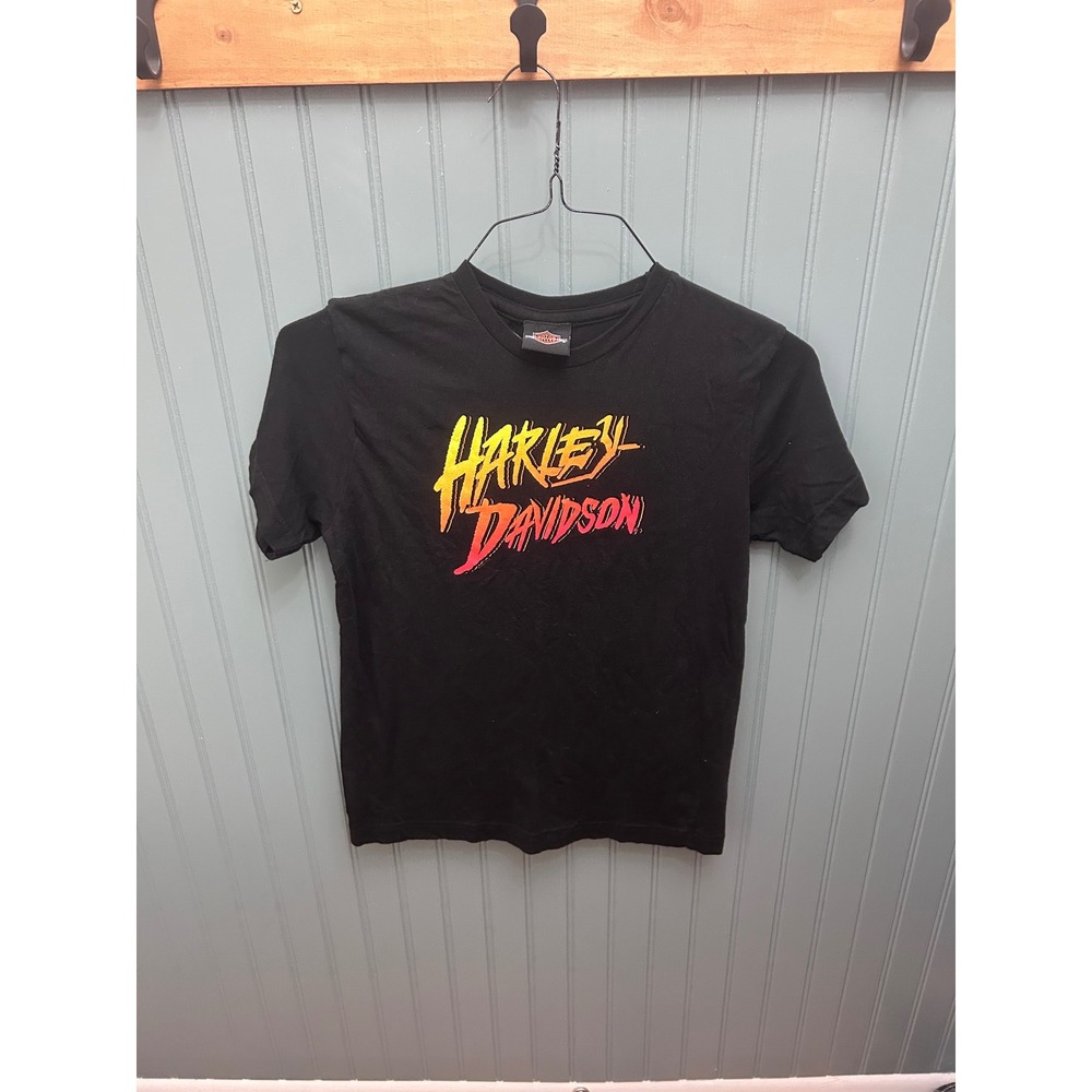 Harley Davidson Youth L‎ Black T-Shirt Hillbilly Gatlinburg Motorcycle